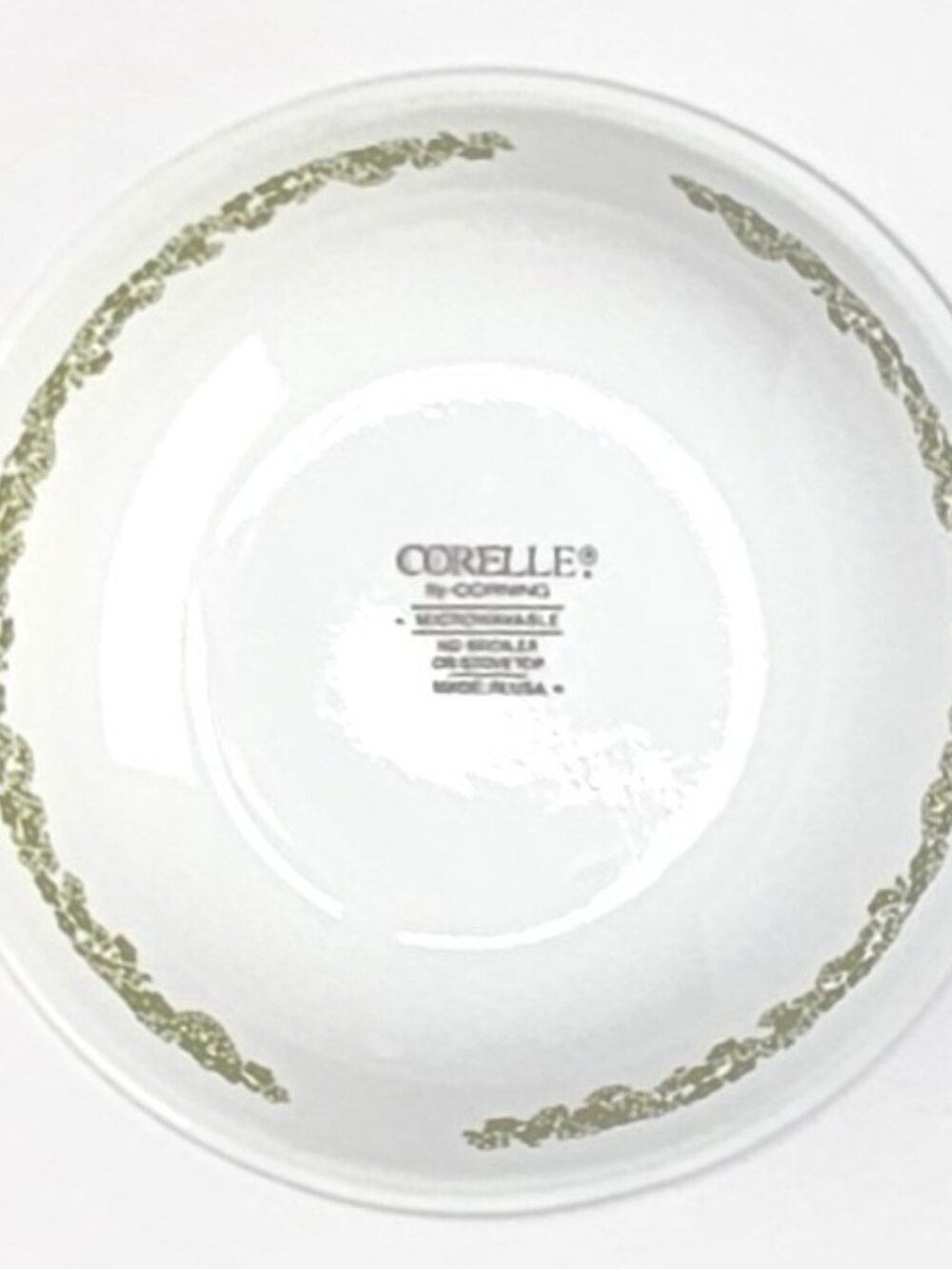 Vintage Corelle 6" Spring Blossom Green Crazy Daisy Soup Cereal Desert Bowl USA - Picture 4 of 4